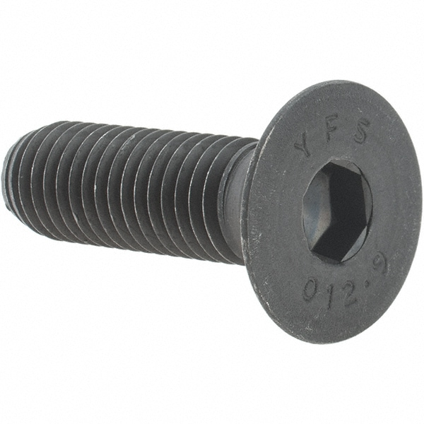 Value Collection - Flat Socket Cap Screw: M12x1.75, 12.9 Alloy Steel ...