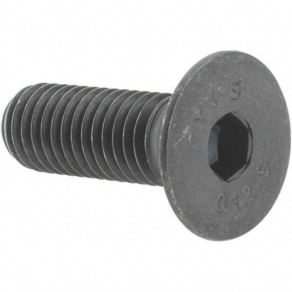 Value Collection - Flat Socket Cap Screw: M10x1.5, 12.9 Alloy Steel ...