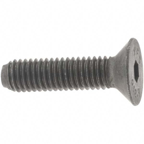 Value Collection - Flat Socket Cap Screw: M5x0.8, 12.9 Alloy Steel ...