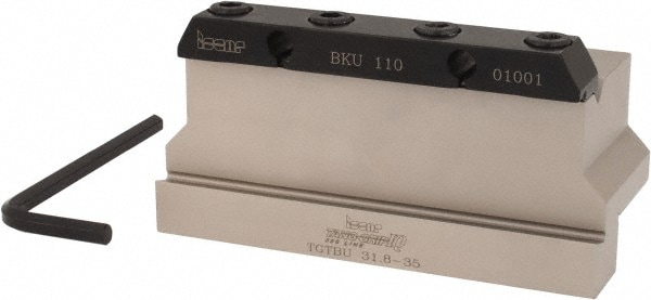 Iscar 2302241 Tool Block Style TGTBU, 1.38" Blade Height, 4.331" OAL, 2.2"& OAH, Indexable Cutoff Blade Tool Block Image