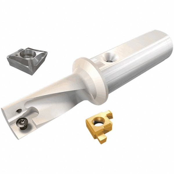 Iscar 18mm Max Drill Depth, 2.25xD, 8mm Diam, Indexable Insert Drill