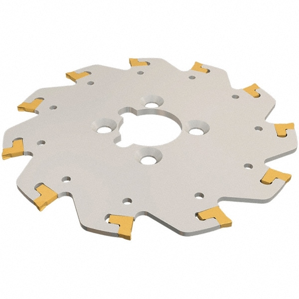 Iscar 2302200 Indexable Slotting Cutter: 3 mm Cutting Width, 100 mm Cutter Dia, Arbor Hole Connection, 29 mm Depth of Cut, 22 mm Hole, Right Hand Cut Image