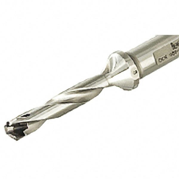 Iscar 3203524 Replaceable Tip Drill: 1.102 to 1.138 Drill Dia, 3.31" Max Depth, 1.25 Weldon Flat Shank Image