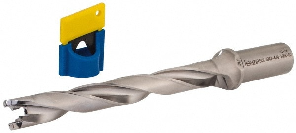 Replaceable-Tip Drill: 0.787 to 0.823" Dia, 6.3" Max Depth, 1" Straight-Cylindrical Shank