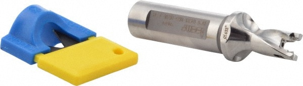 Iscar 3202505 Replaceable Tip Drill: 0.433 to 0.449 Drill Dia, 0.65" Max Depth, 0.625 Weldon Flat Shank Image