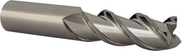 YG-1 28595 Square End Mill: 5/8 Dia, 1-5/8 LOC, 5/8 Shank Dia, 3-1/2 OAL, 3 Flutes, Solid Carbide 