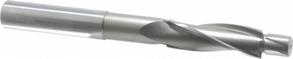 Solid Pilot Counterbore: 3/4" Dia, 17/32" Pilot, 3 Flutes