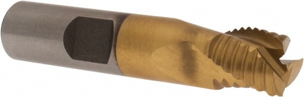 Value Collection 724-1101 Square End Mill: 1/2 Dia, 1/2 LOC, 1/2 Shank Dia, 2-1/2 OAL, 3 Flutes, Cobalt Image