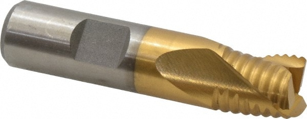 Value Collection 724-1134 Square End Mill: 5/8 Dia, 5/8 LOC, 5/8 Shank Dia, 2-3/4 OAL, 3 Flutes, Cobalt Image