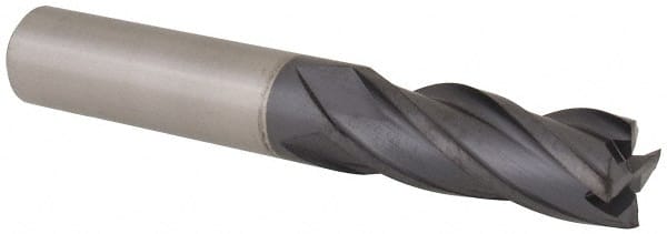 YG-1 GM153024 Square End Mill: 3/8 Dia, 1 LOC, 3/8 Shank Dia, 2-1/2 OAL, 4 Flutes, Solid Carbide 