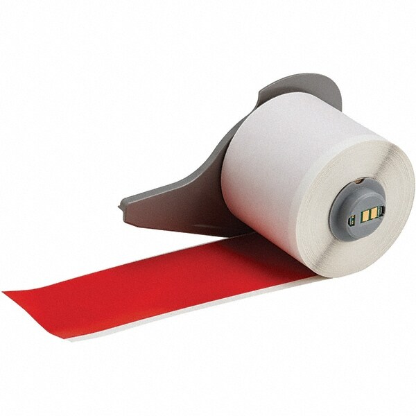 Label Maker Label: Red, Vinyl, 1 Roll