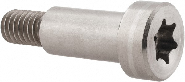 Made in USA SCTX750-416-6 Shoulder Screw: 1/2" Shoulder Dia, 1" Shoulder Length, 3/8-16, 416 Stainless Steel, Torx Image