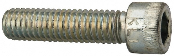 Made in USA 37C150KCS/A Low Head Socket Cap Screw: 3/8-16, 1-1/2" Length Under Head, Socket Cap Head, Hex Socket Drive, Alloy Steel, Zinc-Plated Image