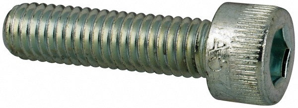 Made in USA 10F75KCS/A Low Head Socket Cap Screw: #10-32, 3/4" Length Under Head, Socket Cap Head, Hex Socket Drive, Alloy Steel, Zinc-Plated Image