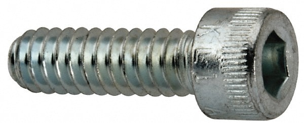 Made in USA 10C62KCS/A Low Head Socket Cap Screw: #10-24, 5/8" Length Under Head, Socket Cap Head, Hex Socket Drive, Alloy Steel, Zinc-Plated Image