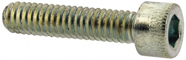 Made in USA 8C75KCS/A Low Head Socket Cap Screw: #8-32, 3/4" Length Under Head, Socket Cap Head, Hex Socket Drive, Alloy Steel, Zinc-Plated Image