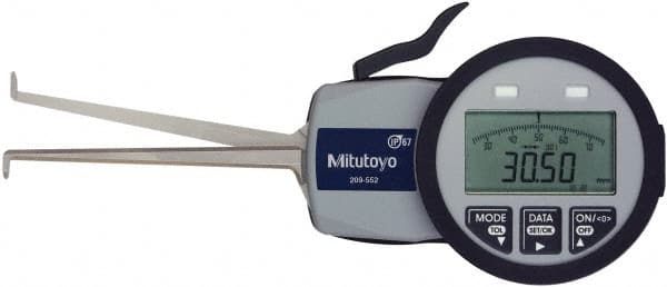 0.0472 Inch Groove Width, 0.2047 Inch Groove Depth, 0.39 to 1.18 Inch, Ball/Ball Inside Electronic Caliper Gage