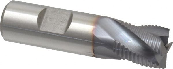 4 Flute .7500 LOC .0300 Radius RedLine Tools Single End Corner Radius Carbide End Mill Round Shank Type 2.5000 OAL REX4016 .1875 AlCrN Coated 3//16