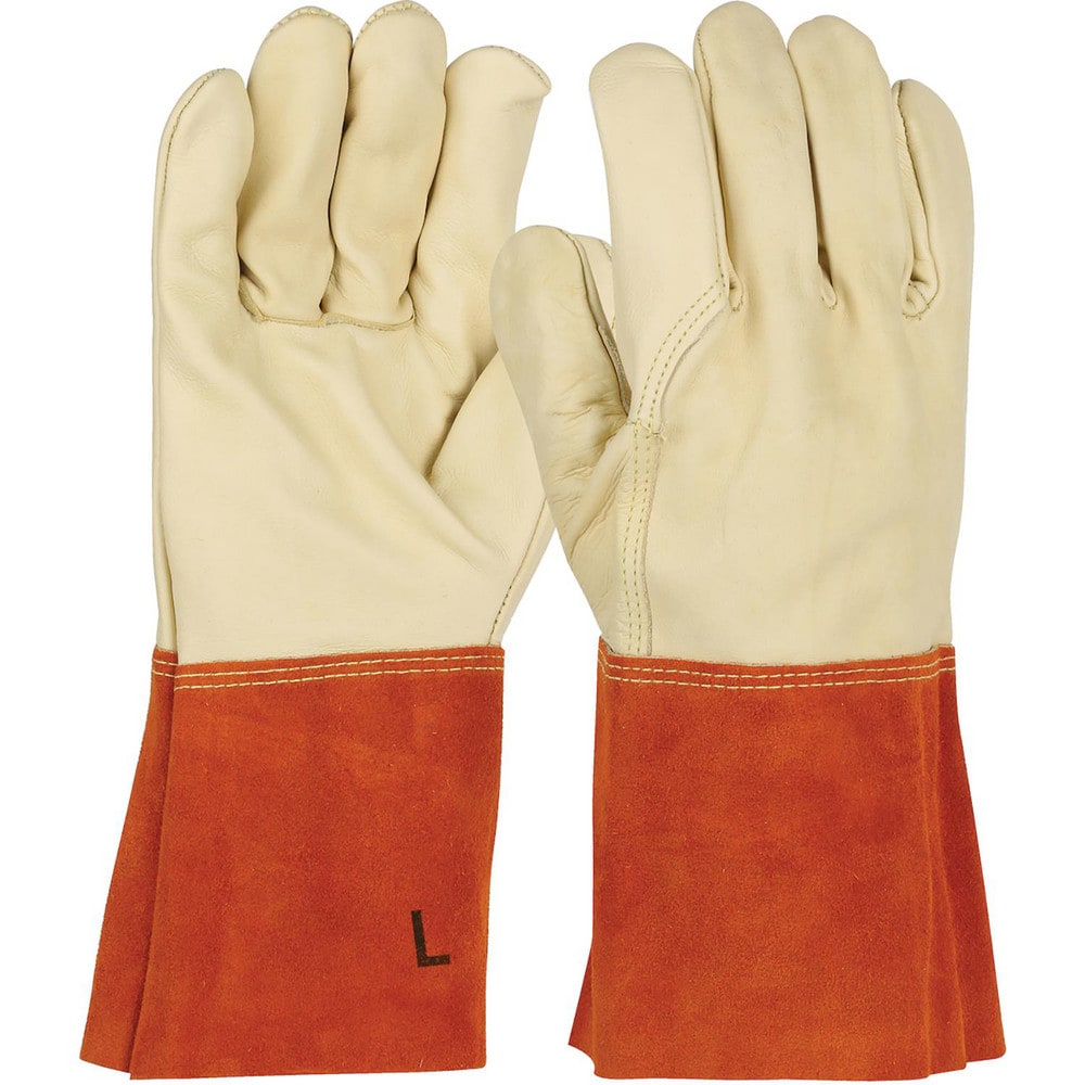 Welding Gloves: Size Small, Uncoated, MIG Welding Application