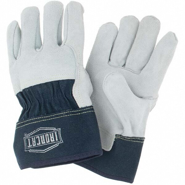 Welding Gloves: Size Large, Uncoated, Split Cowhide Leather, Mining & Transportation Application