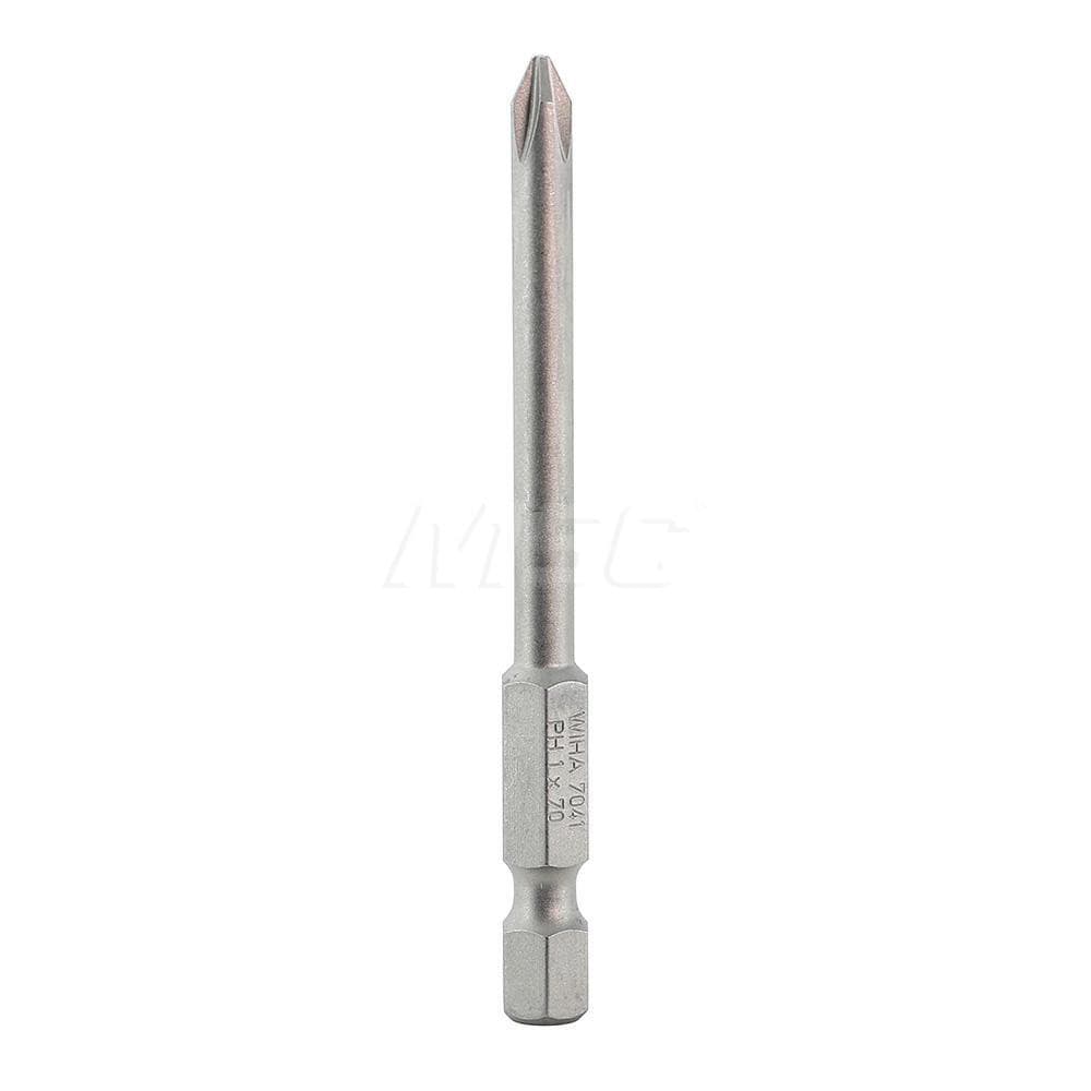 Wiha 74106 Power Screwdriver Bit: #1 Phillips, #1 Speciality Point Size 