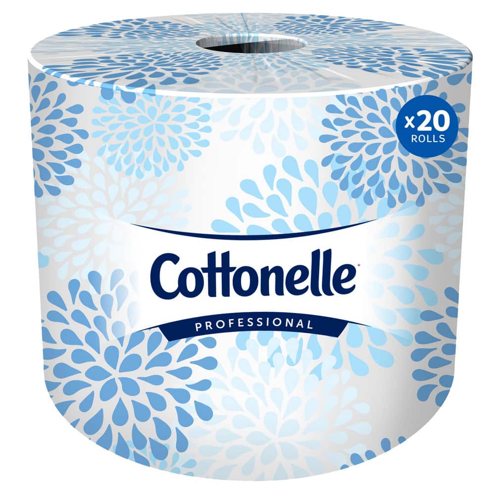 Cottonelle Bathroom Tissue: Recycled Fiber, 2-Ply, White