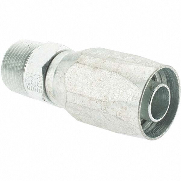 3/4-14 NPT, Carbon Steel Reusable Hose Male Fitting