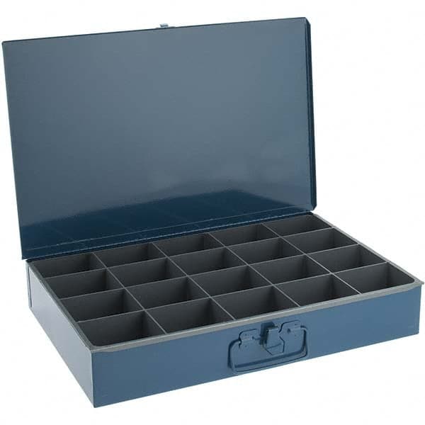 Durham Small Parts Storage Box: 32 Compartments, 18.31 OAW, 12.43 OAD, 3.06 OAH - Steel Frame | Part #107-04-CLASSC