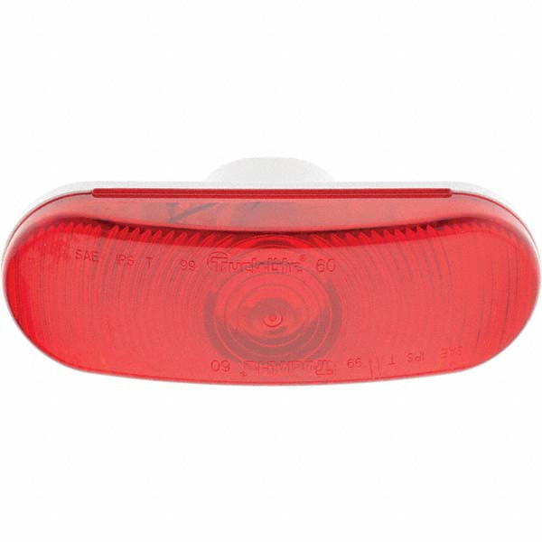 6-1/2" Long 0.48 - 2.1 Amp Stop, Turn & Tail Light - 12 Volt, Red