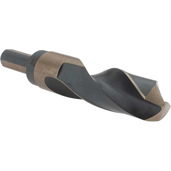 Mechanics Drill Bit: 15/16" Dia, 135 ° Point, High Speed Steel, Weldon Shank, Split Point