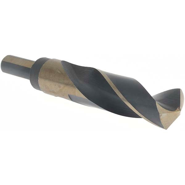 Mechanics Drill Bit: 27/32" Dia, 135 ° Point, High Speed Steel, Weldon Shank, Split Point