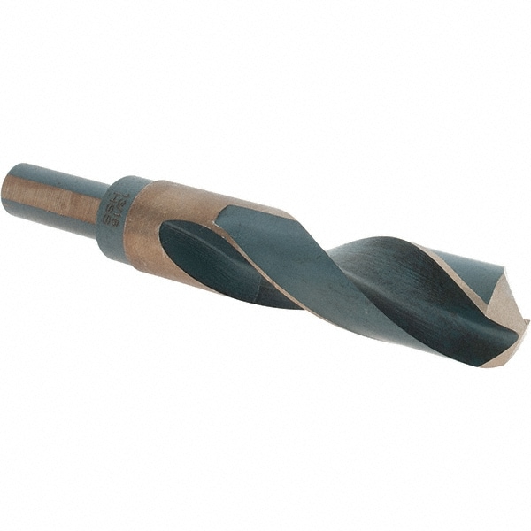 Mechanics Drill Bit: 13/16" Dia, 135 ° Point, High Speed Steel, Weldon Shank, Split Point