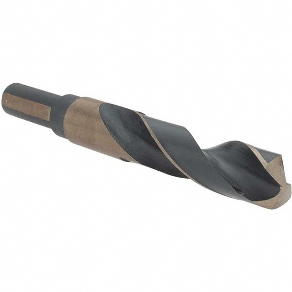 Mechanics Drill Bit: 11/16" Dia, 135 ° Point, High Speed Steel, Weldon Shank, Split Point