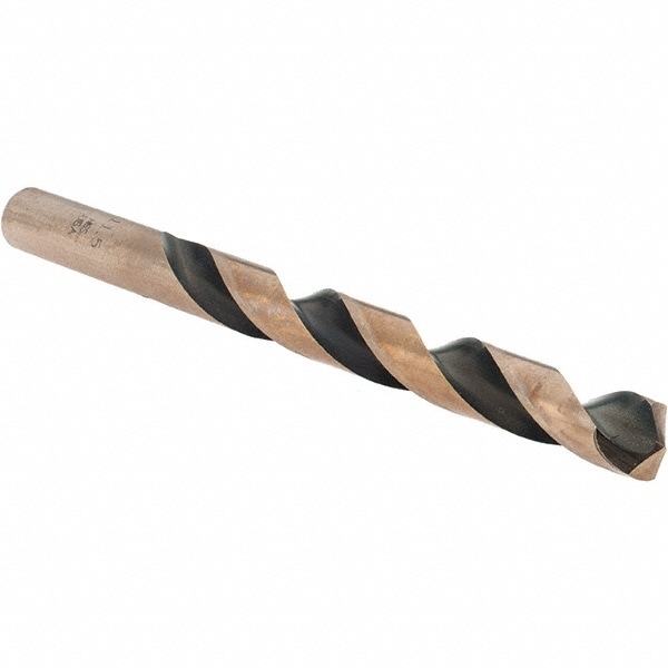 Mechanics Drill Bit: 11.5 mm Dia, 135 ° Point, High Speed Steel, Straight-Cylindrical Shank, Split Point