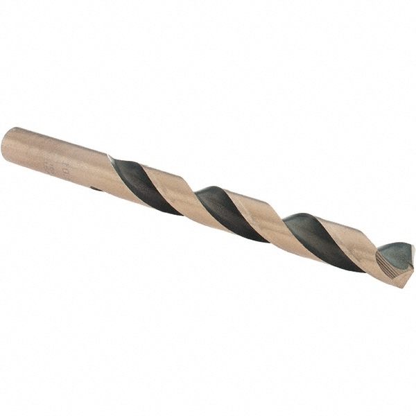 Mechanics Drill Bit: 10.5 mm Dia, 135 ° Point, High Speed Steel, Straight-Cylindrical Shank, Split Point