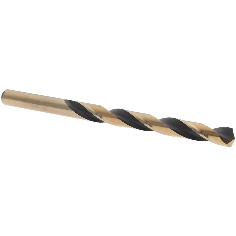 Mechanics Drill Bit: 7 mm Dia, 135 ° Point, High Speed Steel, Straight-Cylindrical Shank, Split Point