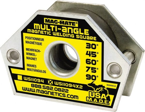 Mag-Mate WS11094X2 4-3/8" Wide x 1-9/16" Deep x 3" High Ceramic Magnetic Welding & Fabrication Square 
