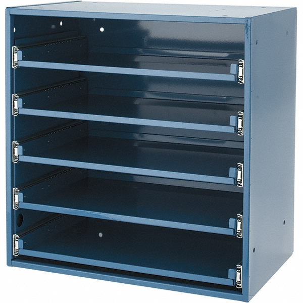 5 Drawer, Small Parts Slide Rack Cabinet - 12-1/2" Deep x 20-1/2" Wide x 21" High