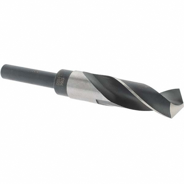 Reduced Shank Drill Bit: 57/64'' Dia, 1/2'' Shank Dia, 118 °, High Speed Steel