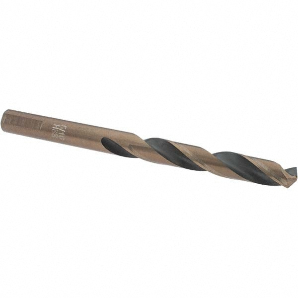 Mechanics Drill Bit: 5/16" Dia, 135 ° Point, High Speed Steel, Weldon Shank, Split Point