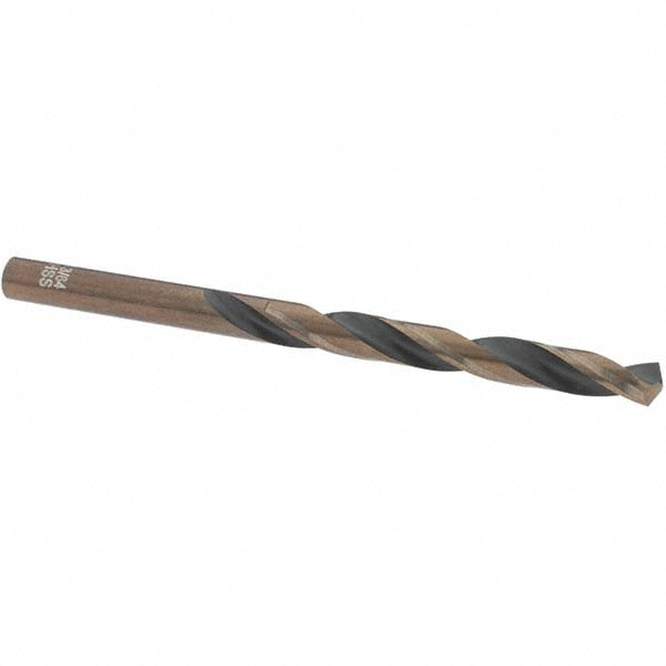 Mechanics Drill Bit: 13/64" Dia, 1350, High Speed Steel, Straight-Cylindrical Shank, Split Point