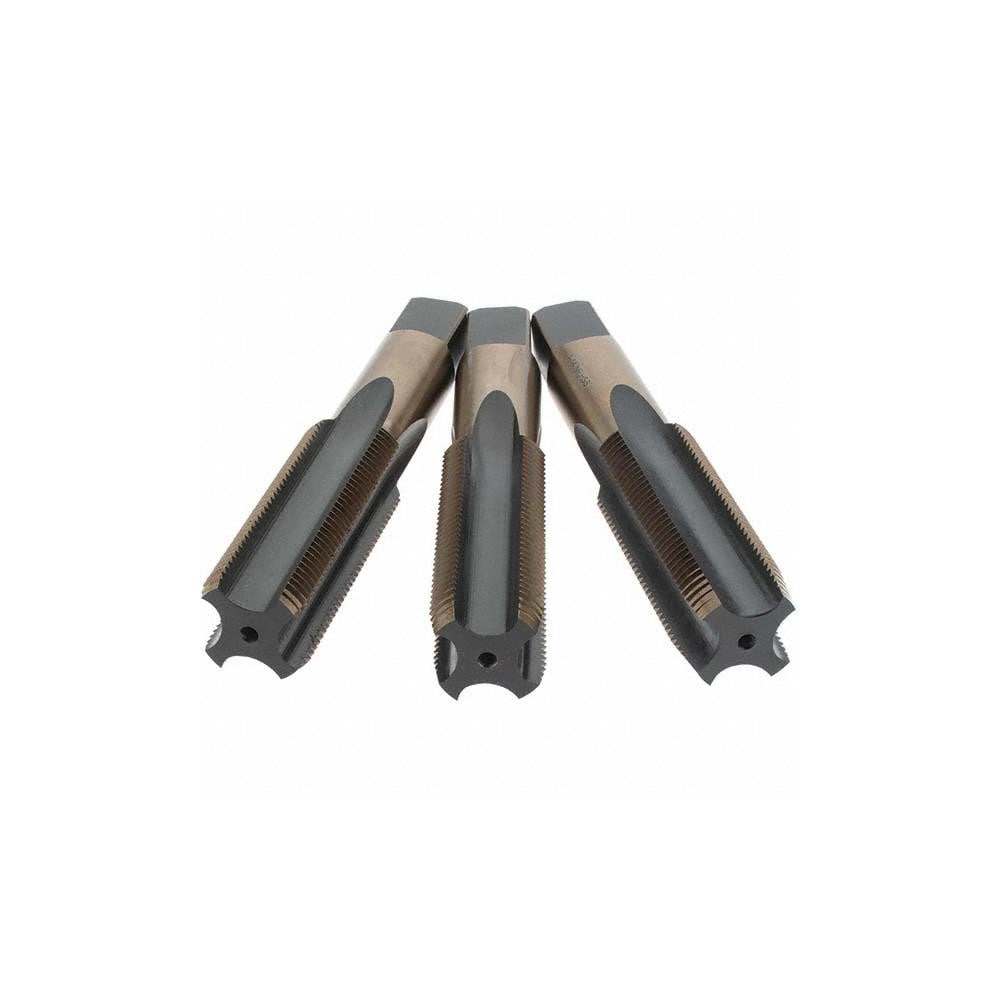 HSS Oxide//Gold Finish 1//4-20 UNC HAND TAP SET 4 Flute Bottoming Plug /& Taper