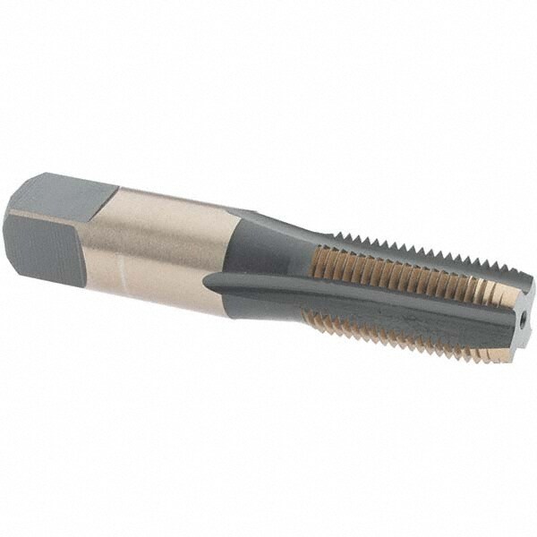 Standard Pipe Tap: 1/8-27, NPS, 4 Flutes, High Speed Steel, Oxide & Gold Finish