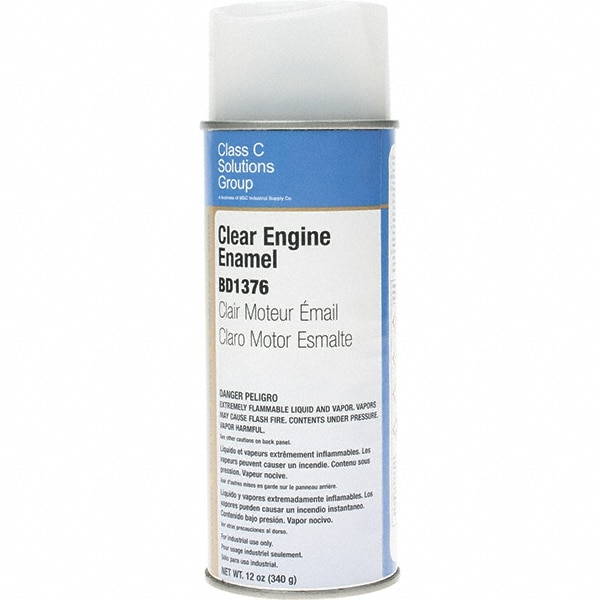 Enamel Spray Paint: Clear, 16 oz