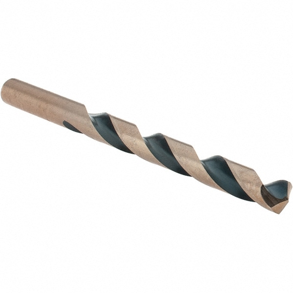 Mechanics Drill Bit: 9.5 mm Dia, 135 ° Point, High Speed Steel, Straight-Cylindrical Shank, Split Point
