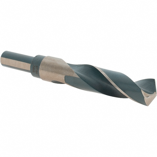Mechanics Drill Bit: 47/64" Dia, 135 ° Point, High Speed Steel, Weldon Shank, Split Point