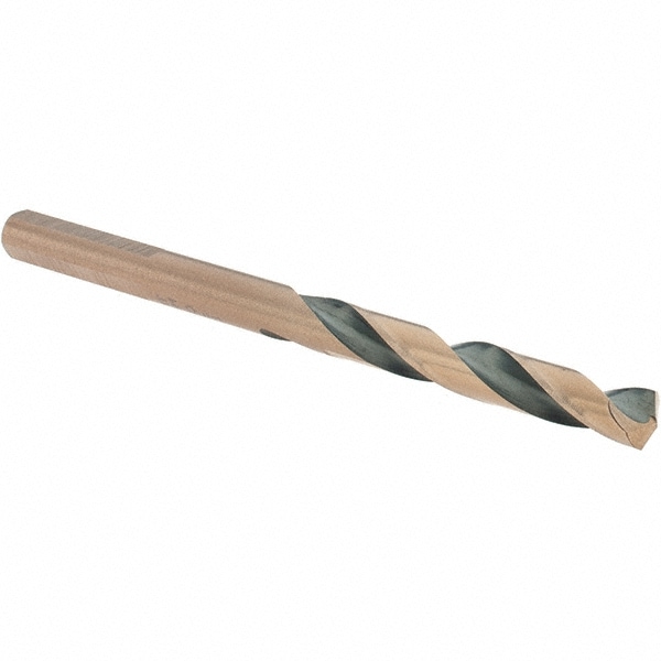 Mechanics Drill Bit: 15/64" Dia, 1350, High Speed Steel, Straight-Cylindrical Shank, Split Point