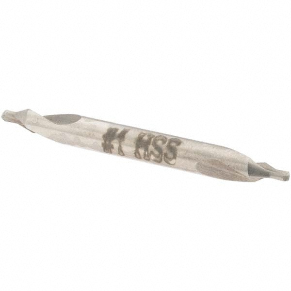 Combo Drill & Countersink: #1, 1/8" Body Dia, 600, High Speed Steel