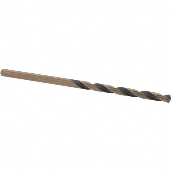 Mechanics Drill Bit: 3/32" Dia, 1350, High Speed Steel, Straight-Cylindrical Shank, Split Point