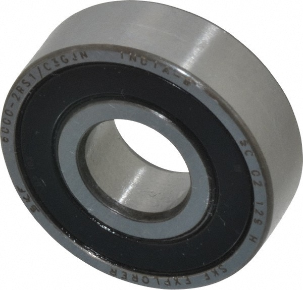 SKF 6000 2RSJEM Deep Groove Ball Bearing: 26 mm OD, Double Seal Image